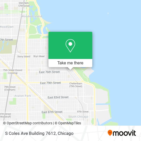 S Coles Ave Building 7612 map