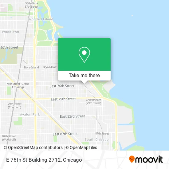 Mapa de E 76th St Building 2712