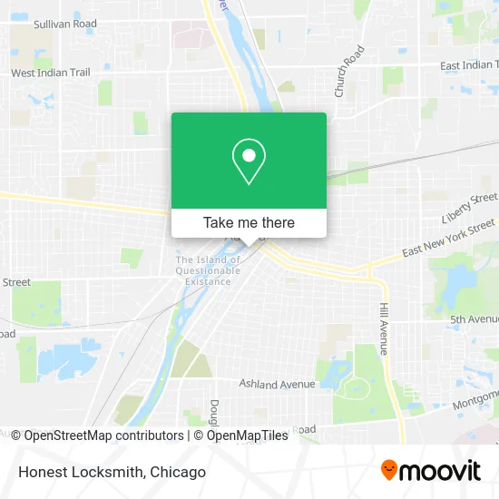 Honest Locksmith map