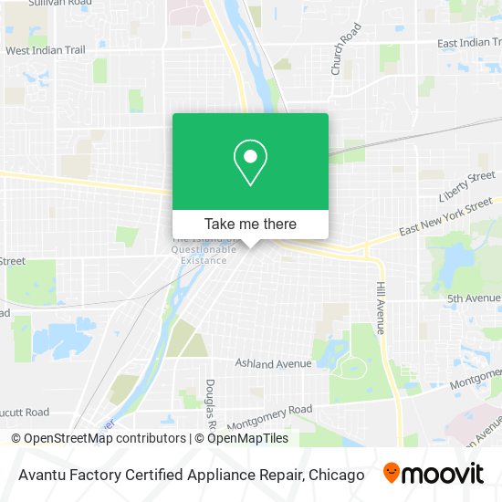 Mapa de Avantu Factory Certified Appliance Repair