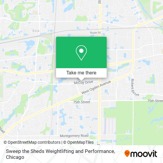 Mapa de Sweep the Sheds Weightlifting and Performance