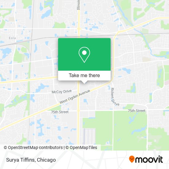 Mapa de Surya Tiffins