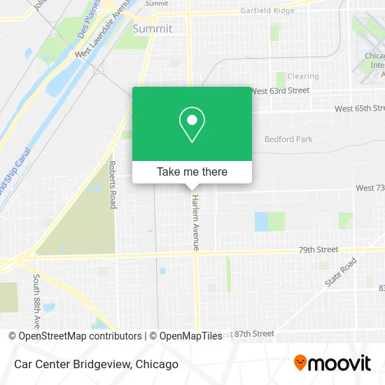 Car Center Bridgeview map