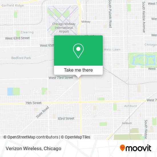 Mapa de Verizon Wireless