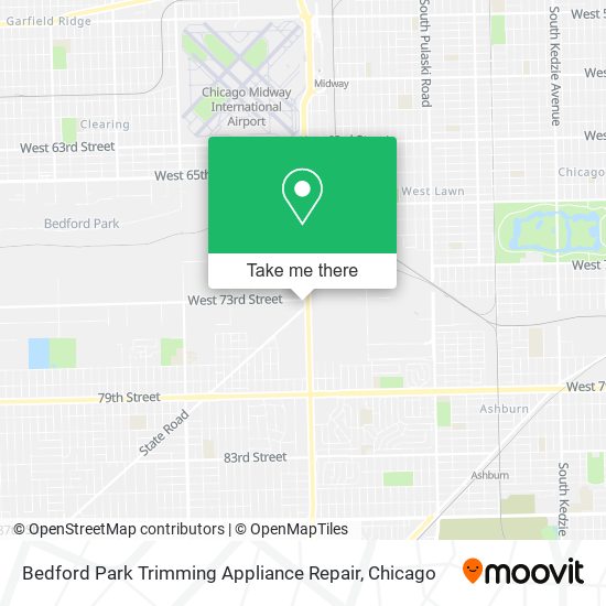 Bedford Park Trimming Appliance Repair map