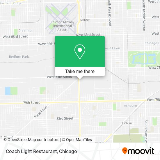 Mapa de Coach Light Restaurant