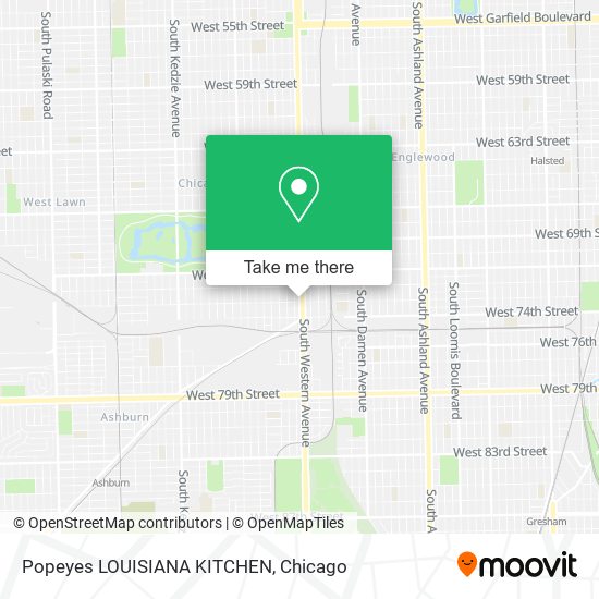 Mapa de Popeyes LOUISIANA KITCHEN