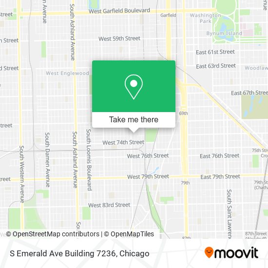 Mapa de S Emerald Ave Building 7236