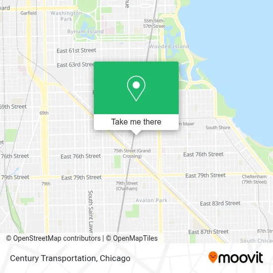 Century Transportation map