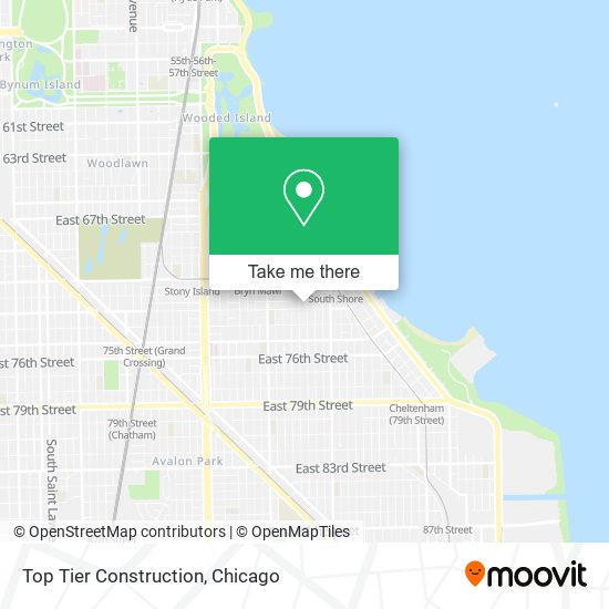 Top Tier Construction map