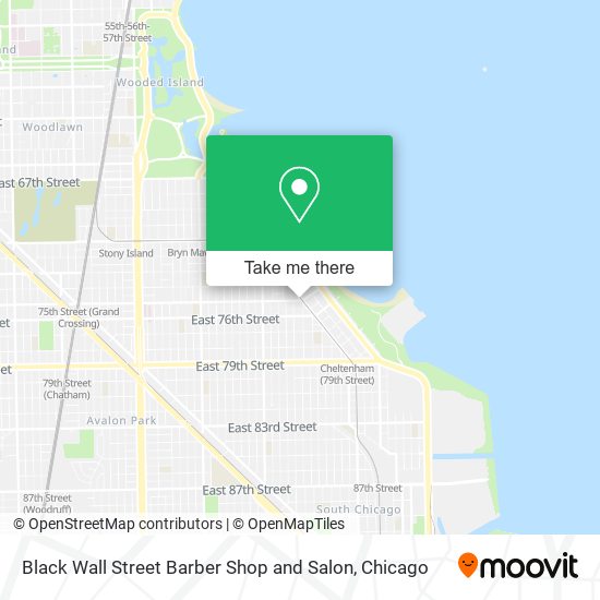 Black Wall Street Barber Shop and Salon map