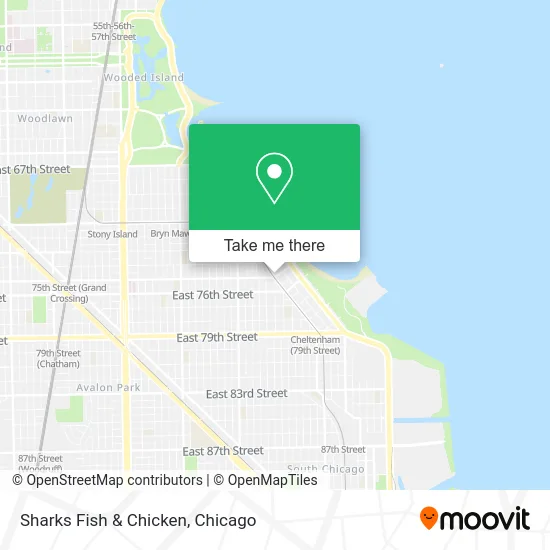 Sharks Fish & Chicken map