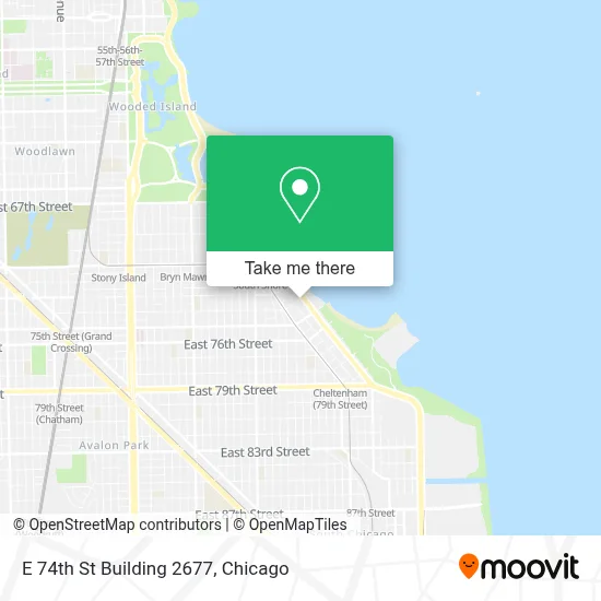 E 74th St Building 2677 map