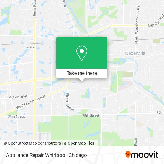 Appliance Repair Whirlpool map