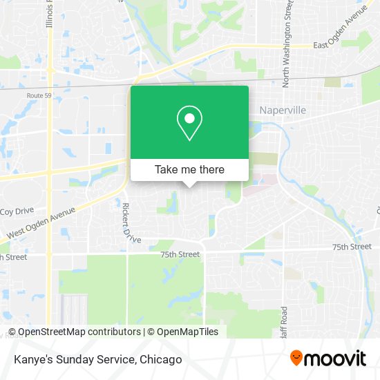 Kanye's Sunday Service map