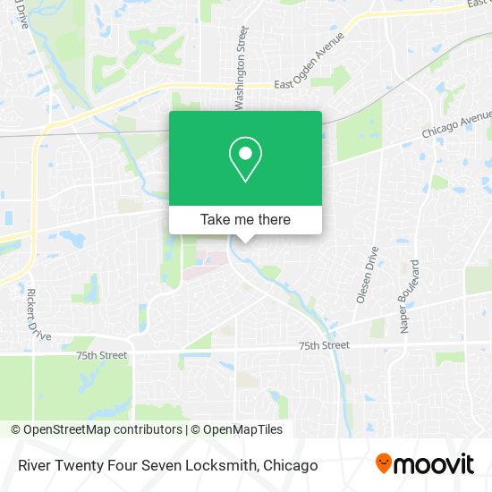 River Twenty Four Seven Locksmith map
