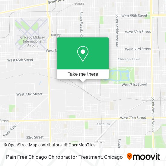 Mapa de Pain Free Chicago Chiropractor Treatment