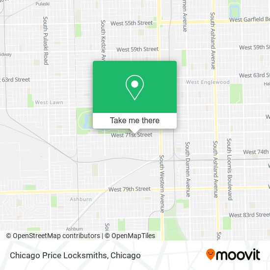 Chicago Price Locksmiths map