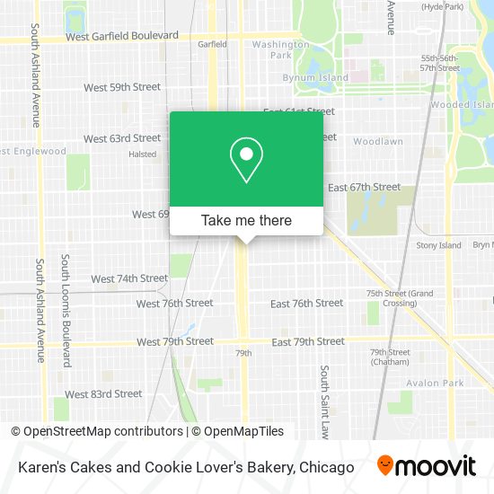 Karen's Cakes and Cookie Lover's Bakery map