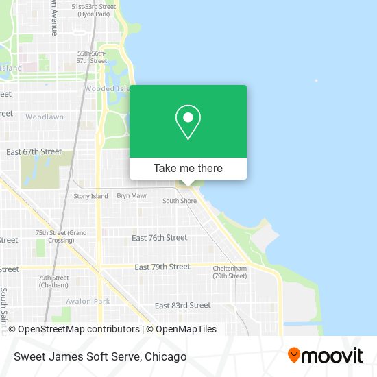 Mapa de Sweet James Soft Serve