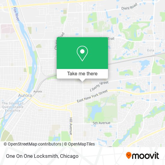 Mapa de One On One Locksmith
