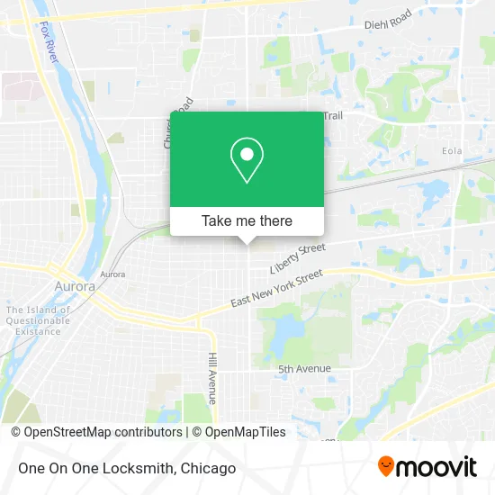 One On One Locksmith map