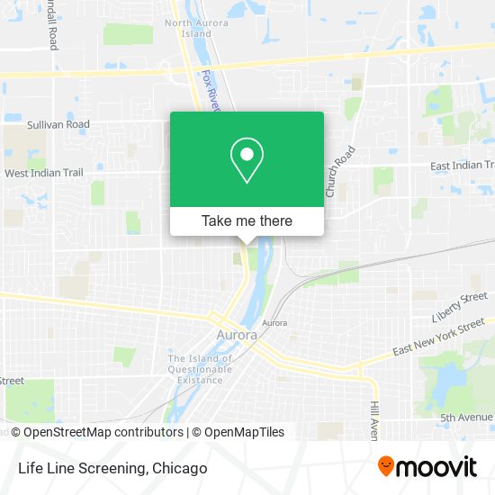 Mapa de Life Line Screening