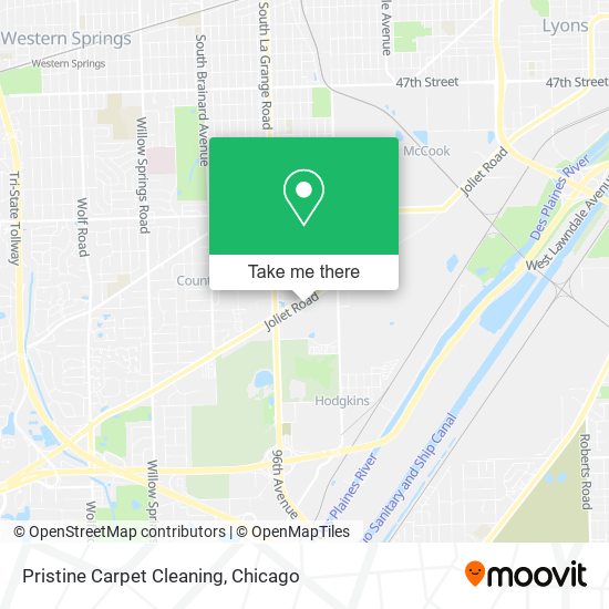 Pristine Carpet Cleaning map