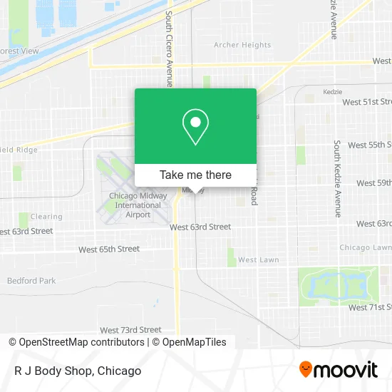 Mapa de R J Body Shop