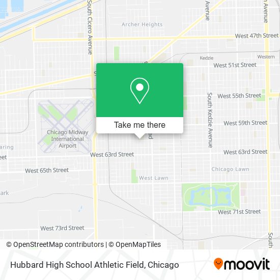 Hubbard High School Athletic Field map