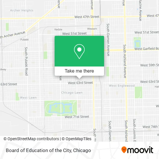 Board of Education of the City map