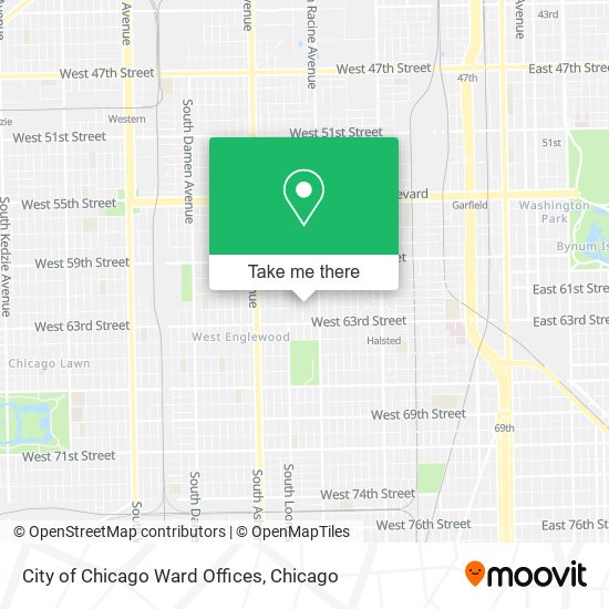 Mapa de City of Chicago Ward Offices