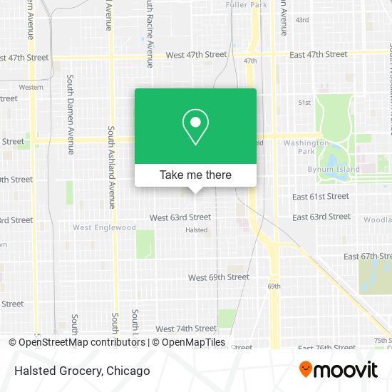 Mapa de Halsted Grocery