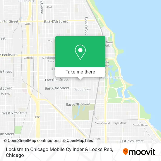 Locksmith Chicago Mobile Cylinder & Locks Rep map