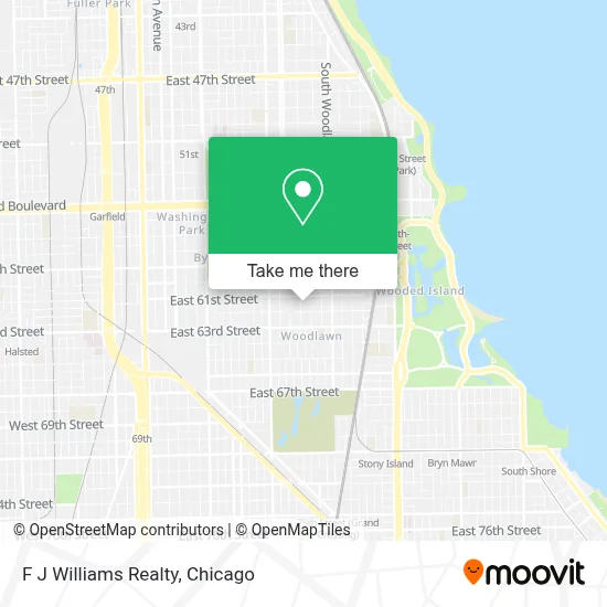 F J Williams Realty map