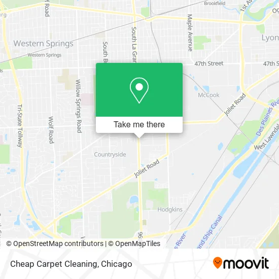 Cheap Carpet Cleaning map
