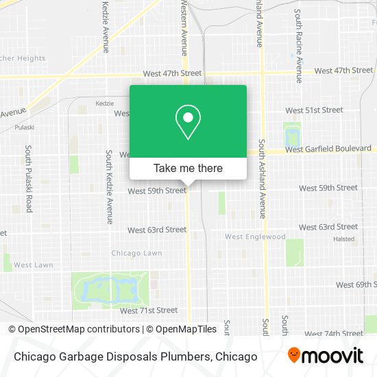 Chicago Garbage Disposals Plumbers map
