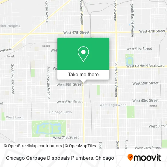 Mapa de Chicago Garbage Disposals Plumbers