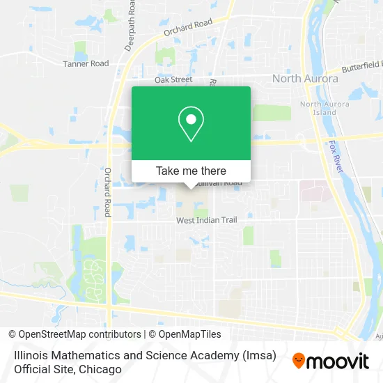 Illinois Mathematics and Science Academy (Imsa) Official Site map