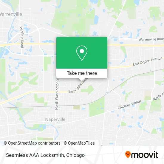 Seamless AAA Locksmith map