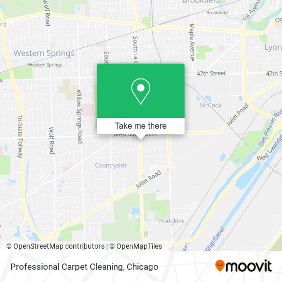 Professional Carpet Cleaning map