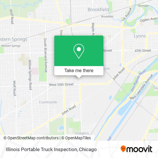 Mapa de Illinois Portable Truck Inspection