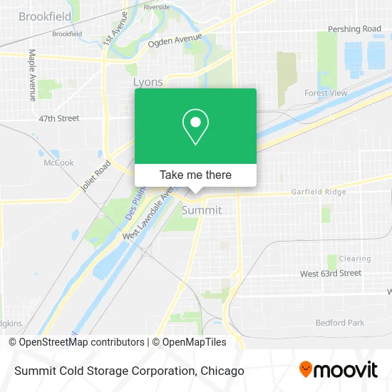 Summit Cold Storage Corporation map
