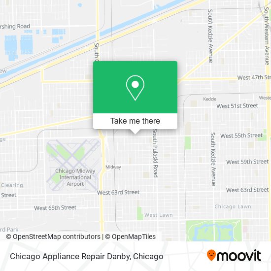 Mapa de Chicago Appliance Repair Danby