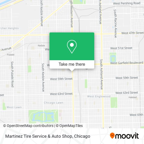 Mapa de Martinez Tire Service & Auto Shop