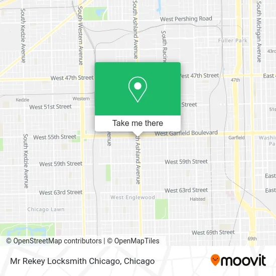 Mr Rekey Locksmith Chicago map