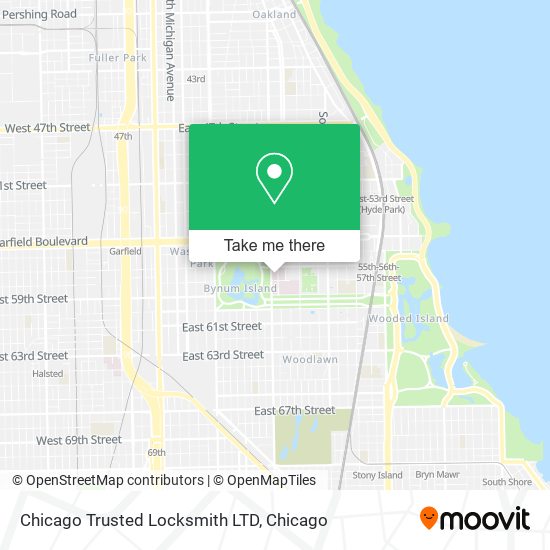 Mapa de Chicago Trusted Locksmith LTD