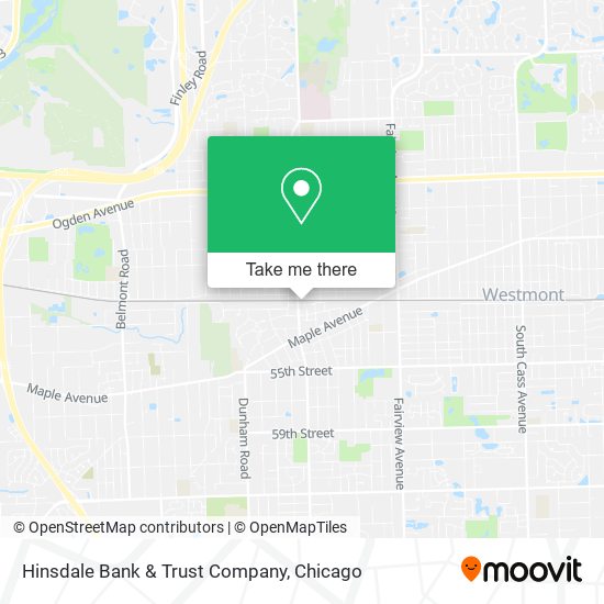 Hinsdale Bank & Trust Company map