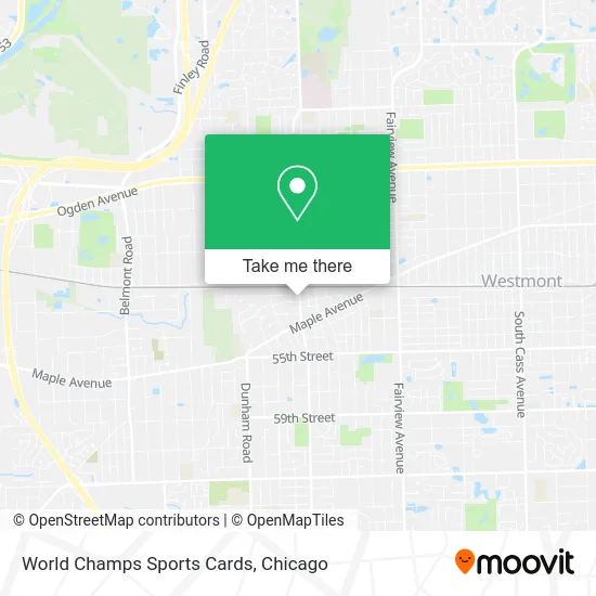 World Champs Sports Cards map