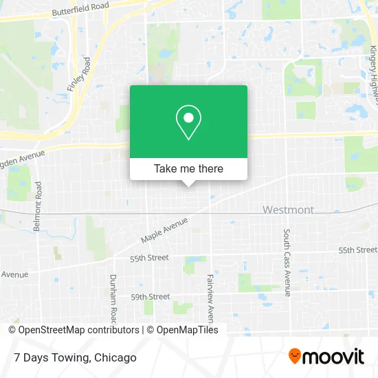 7 Days Towing map